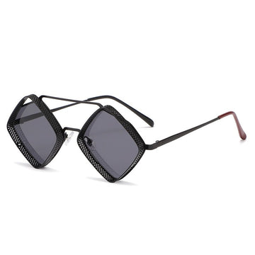 Unisex Retro Steampunk 'Pitch' Metal Sunglasses