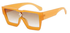 Women's Oversized Square 'Vanilla Eye Glass' Plastic Sunglasses