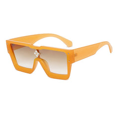 Women's Square 'Shanaia Twain' Plastic Sunglasses