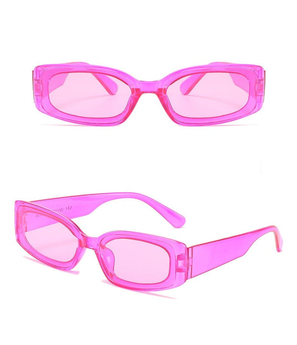 Women's Retro Rectangular 'Sun Fun' Anti Reflective Sunglasses