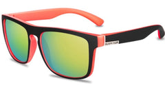 Unisex Square Polarized 'Raven' Plastic Sunglasses