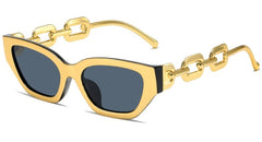 Women's Vintage Cat Eye 'Golden' Plastic Sunglasses