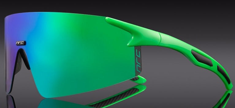 Unisex Cycling Semi Rimless 'Archie' Plastic Sports Sunglasses