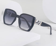 Women's Square 'Tiff High' Plastic Sunglasses