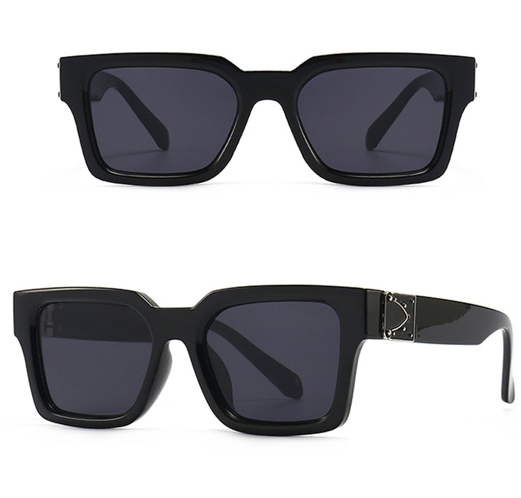 Men's Square 'Glare Sky' Plastic Sunglasses