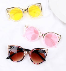 Girl's Kids Retro Cat Eye 'Yaiza Kids Wear' Plastic Sunglasses