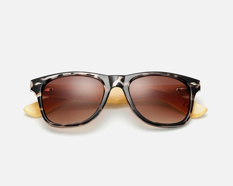 Men's Retro Square 'Summer' Wooden Sunglasses