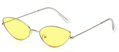 Women's Small Oval 'Alynx' Metal Sunglasses