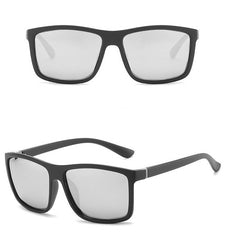 Men's Polarized 'Dark Glasses' Vintage Square Sunglasses