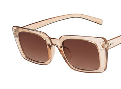 Women's Square 'Brown Melisan' Plastic Sunglasses