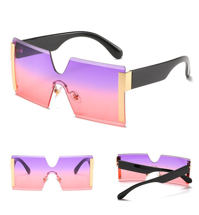 Women's Steampunk 'The Thing' Rimless Sunglasses