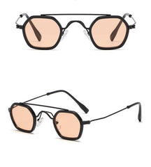 Women's Double Beam 'Peaky Lady' Small Round Sunglasses