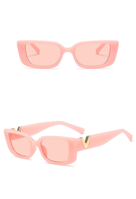 Women's Rectangular 'Metro' Plastic Sunglasses