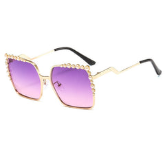 Women's Oversized 'Bling' Square Sunglasses