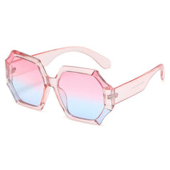 Women's Oversize 'Princess Heart' Plastic Sunglasses