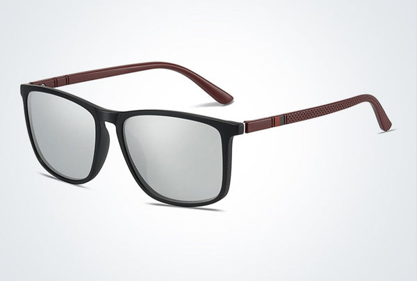 Men's Square Polarized 'Freedom ' Plastic Sunglasses