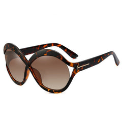 Women's Browline Oversized 'Infinite' Plastic Sunglasses