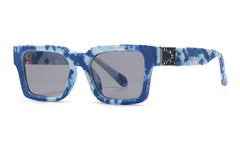 Men's Square 'Glare Sky' Plastic Sunglasses