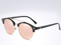 Women's Oversized Round 'Wonka' Plastic Sunglasses