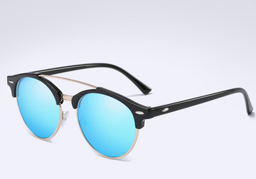 Women's Oversized Round 'Wonka' Plastic Sunglasses