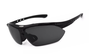 Men's Sport Polarized Semi Rimless 'Blast' Plastic Sunglasses