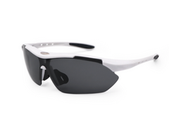 Men's Sport Polarized Semi Rimless 'Blast' Plastic Sunglasses