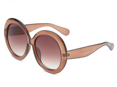 Women's Oversized Round 'Wonka' Plastic Sunglasses