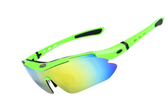 Men's Sport Polarized Semi Rimless 'Blast' Plastic Sunglasses