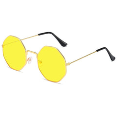 Women's  Octagonal 'Shammel' Metal Sunglasses