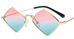 Unisex Diamond Polarized 'Daisuke' Metal Costume Sunglasses