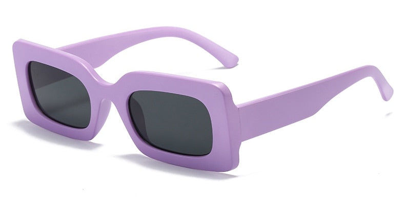 Women's Vintage Rectangle 'Boulder' Plastic Sunglasses