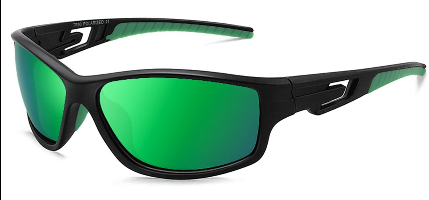 Men's Cycling Polarized 'Warden' Plastic Sports Sunglasses