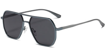 Men's Polygonal 'Fire Bred' Metal Sunglasses