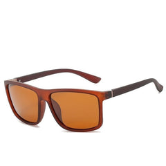 Men's Polarized 'Dark Glasses' Vintage Square Sunglasses