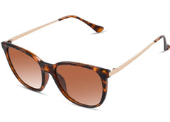 Women's Square Polarized 'Hookie' Metal Sunglasses