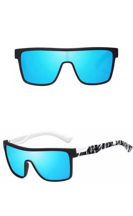 Unisex Classic Square 'Sun Stop' Plastic Sunglasses