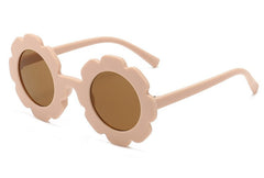 Kid's Girl Round 'Sunny Flower' Plastic Sunglasses