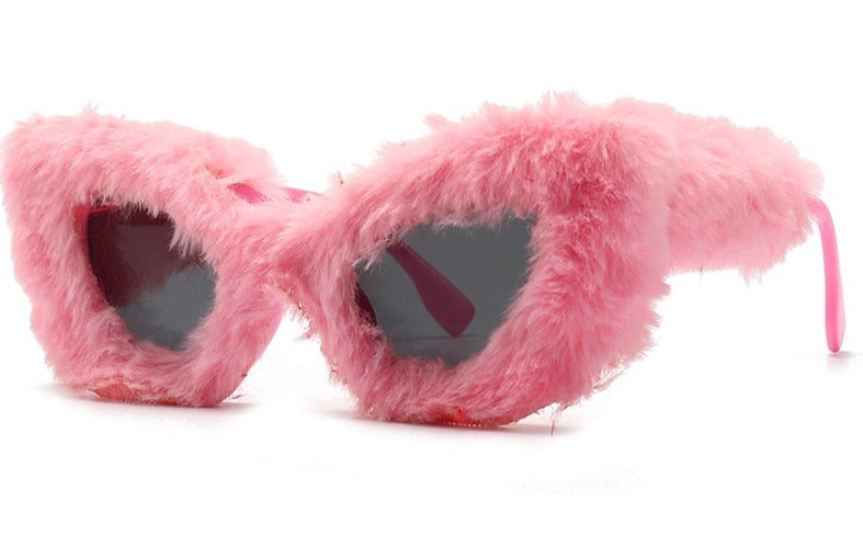 Women's Oversized 'Feather Heather' Plastic Sunglasses