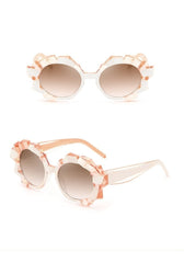 Women's Oval 'Crystal Gem' Plastic Sunglasses