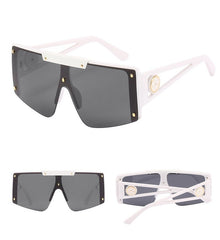 Women's Oversized Square 'IO GIRL' Metal Sunglasses