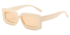 Women's Vintage Rectangle 'Boulder' Plastic Sunglasses