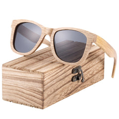 Men's Polarized Square 'Neaty' Wooden Sunglasses