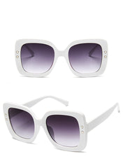 Women's Luxury Square 'Kissed' Plastic Sunglasses