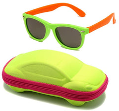 Kid's Boys Square 'Green Man' Plastic  Sunglasses