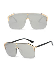 Women's Rimless 'Catwalk' Square Alloy Sunglasses