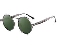 Men's Vintage Round 'Baron Von' Metal Sunglasses