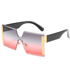 Women's Steampunk 'The Thing' Rimless Sunglasses