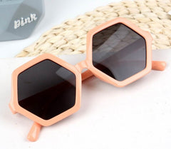 Children's Hexagonal 'Fiction' Plastic Sunglasses