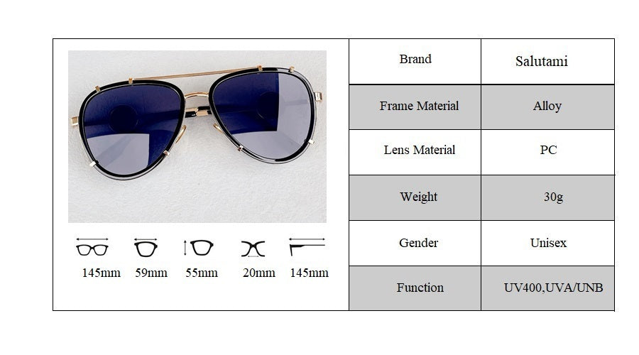 Women's Polarized Oval 'Dazzling Gal' Metal Sunglasses