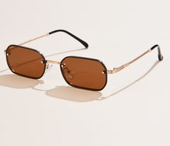 Women's Rectangle 'Sofi' Alloy Sunglasses